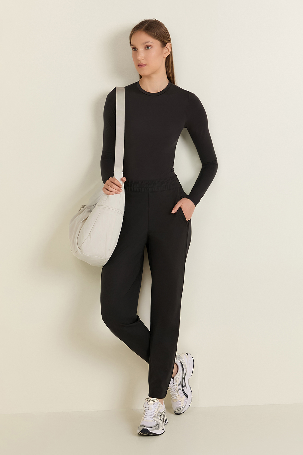 Nulu Crewneck Long-Sleeve Bodysuit